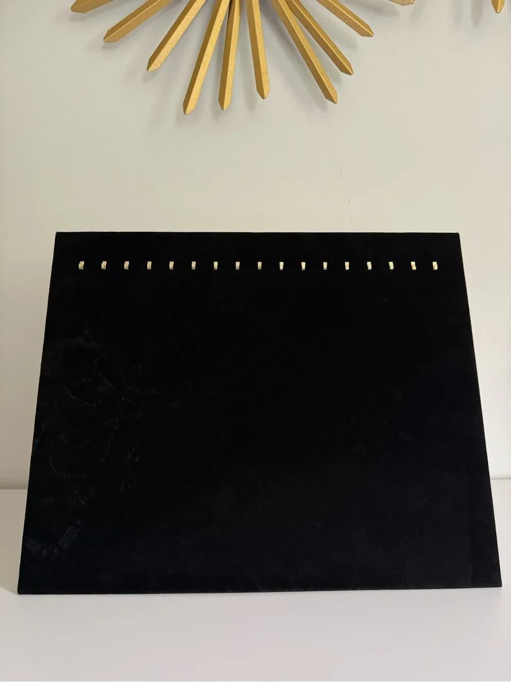 Black Velvet Jewelry Display Stand 17 Hooks Necklace Bracelet Holder Organizer